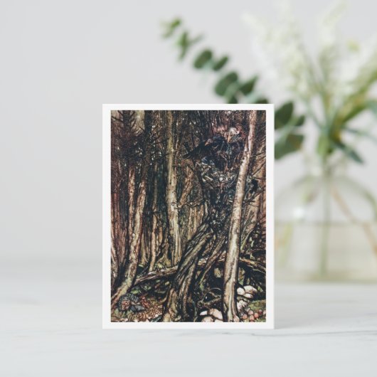 illustratie door Arthur Rackham Undine Briefkaart (Staand voorkant)