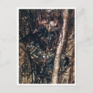  illustratie door Arthur Rackham Undine Briefkaart
