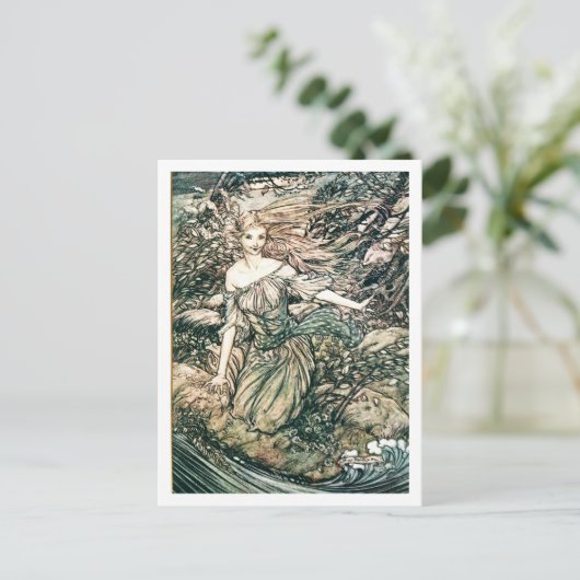  illustratie door Arthur Rackham Undine Briefkaart (Staand voorkant)