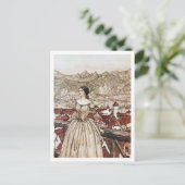 illustratie door Arthur Rackham Undine Briefkaart (Staand voorkant)
