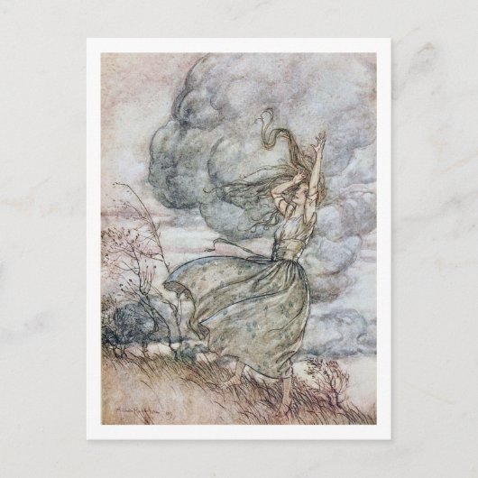  illustratie door Arthur Rackham Undine Briefkaart (Voorkant)