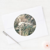  illustratie door Arthur Rackham Undine Ronde Sticker (Envelop)