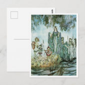  illustratie door Arthur Rackham Water Nymph Briefkaart (Voorkant / Achterkant)