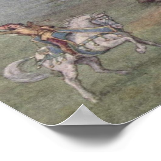  illustratie door Frank C. Pape "The Eagle" Poster (Hoek)