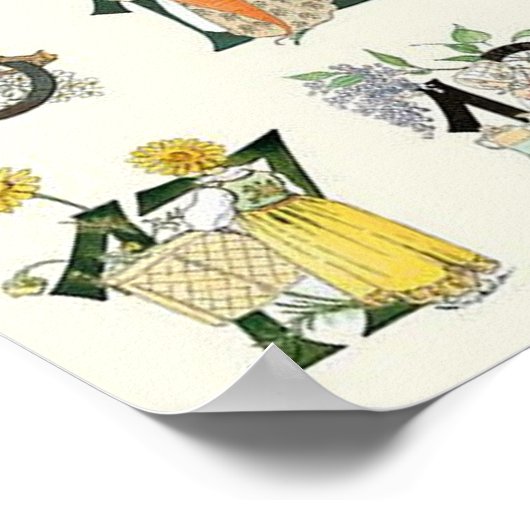  illustratie door Ottilia Adelborg Poster (Hoek)