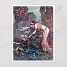 illustratie door Warwick Goble de Lotus Briefkaart