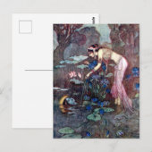  illustratie door Warwick Goble de Lotus Briefkaart (Voorkant / Achterkant)