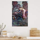  illustratie door Warwick Goble de Lotus Poster (Keuken)