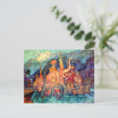  illustratie door Warwick Goble Hero Geeft terug Briefkaart (Staand voorkant)