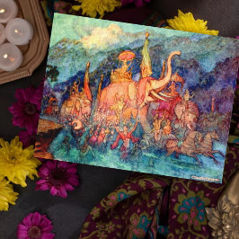 illustratie door Warwick Goble Hero Geeft terug Briefkaart