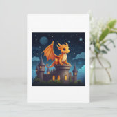 illustratie draak kaart (Staand voorkant)