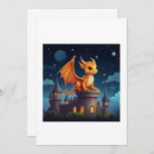 illustratie draak kaart (Voorkant / Achterkant)