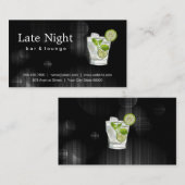 Illustratie Drink cocktail | Bar Lounge Visitekaartje (Voorkant / Achterkant)
