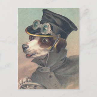 illustratie "Driver Dog" Briefkaart