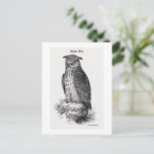 illustratie "Eagle Owl" Briefkaart (Staand voorkant)