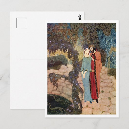  illustratie Edmund Dulac Briefkaart (Voorkant / Achterkant)
