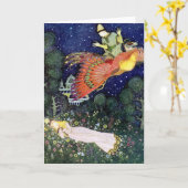  illustratie Edmund Dulac Firebird Kaart (Gele Bloem)