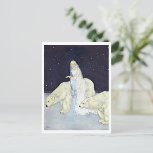  illustratie Edmund Dulac Ice Maiden Briefkaart (Staand voorkant)