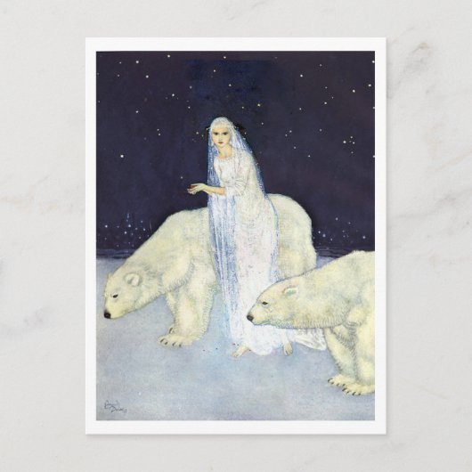  illustratie Edmund Dulac Ice Maiden Briefkaart (Voorkant)