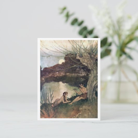  illustratie Edmund Dulac Tempest Briefkaart (Staand voorkant)