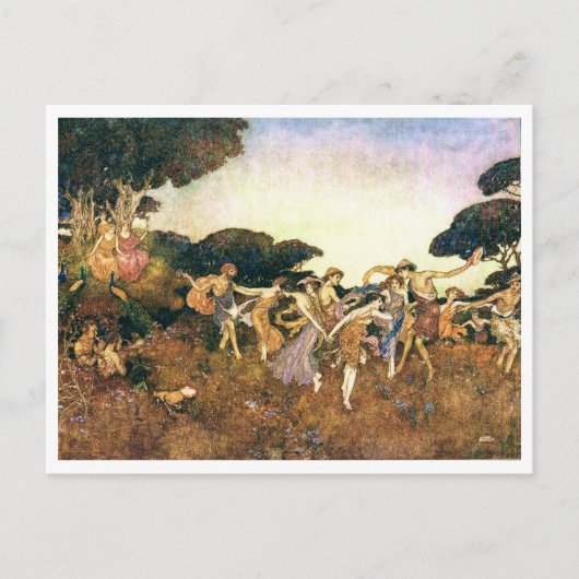 illustratie Edmund Dulac Tempest Briefkaart (Voorkant)