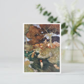  illustratie Edmund Dulac Tempest Briefkaart (Staand voorkant)