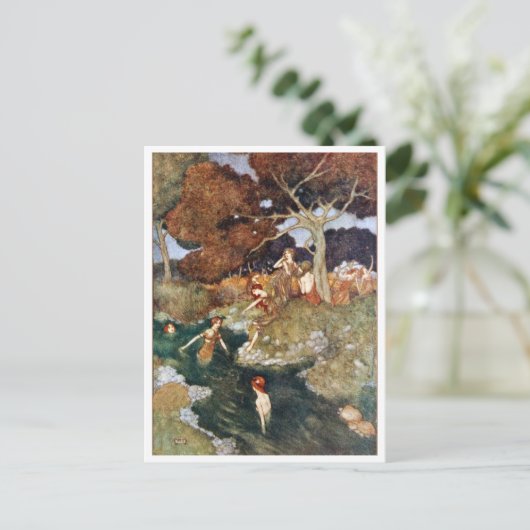  illustratie Edmund Dulac Tempest Briefkaart (Staand voorkant)