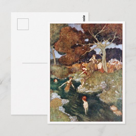  illustratie Edmund Dulac Tempest Briefkaart (Voorkant / Achterkant)