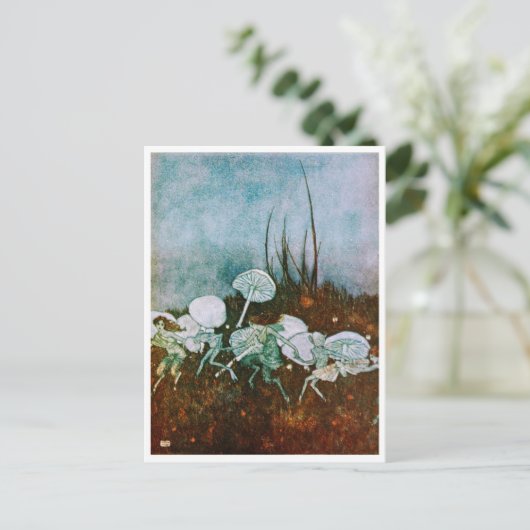  illustratie Edmund Dulac Tempest Briefkaart (Staand voorkant)