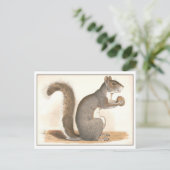 Illustratie  eekhoorn briefkaart (Staand voorkant)