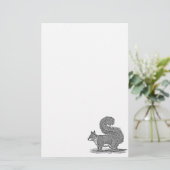 Illustratie  eekhoorn - Eekhoorns van 1800 Briefpapier (Staand voorkant)