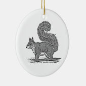 Illustratie  eekhoorn - Eekhoorns van 1800 Keramisch Ornament (Rechts)
