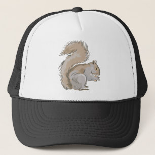 Illustratie eekhoorn trucker pet