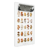 illustratie eetbare niet-eetbare paddenstoelen mini klembord (Schuin)