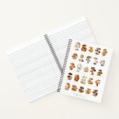 illustratie eetbare niet-eetbare paddenstoelen notitieboek (Binnen)