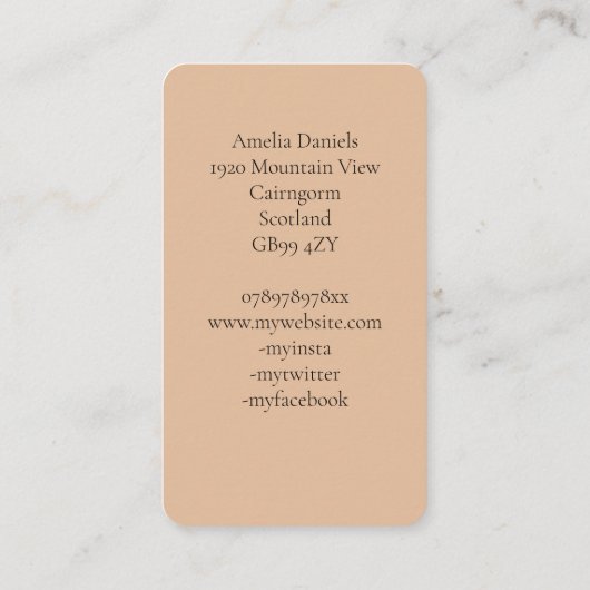 Illustratie eikenboom in het Visitekaartje van Cre (Achterkant)