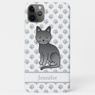 Illustratie en naam van een Russische Blauwe schat Case-Mate iPhone Case