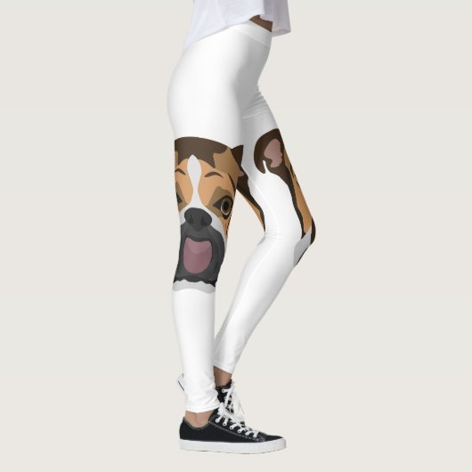 Illustratie Engelse Bulldog Leggings (Rechts)