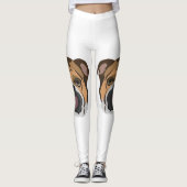 Illustratie Engelse Bulldog Leggings (Voorkant)