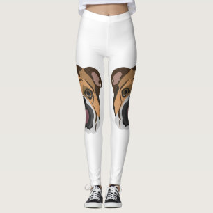 Illustratie Engelse Bulldog Leggings