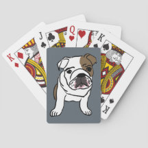 Illustratie Engelse Bulldog Puppy Pet Dogs