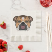 Illustratie Engelse Bulldog Servet (Insitu)