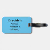 illustratie Engelse ontbijtcartoon Bagagelabel (Achterkant horizontaal)