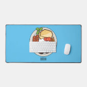 illustratie Engelse ontbijtcartoon Bureaumat (Keyboard & Muis)