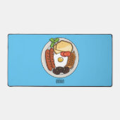 illustratie Engelse ontbijtcartoon Bureaumat (Voorkant)