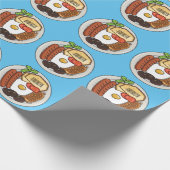 illustratie Engelse ontbijtcartoon Cadeaupapier (Hoek)