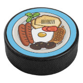 illustratie Engelse ontbijtcartoon Hockey Puck (3/4)