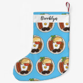 illustratie Engelse ontbijtcartoon Kleine Kerstsok (Achterkant)