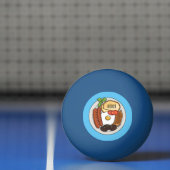 illustratie Engelse ontbijtcartoon Pingpongbal (Net)