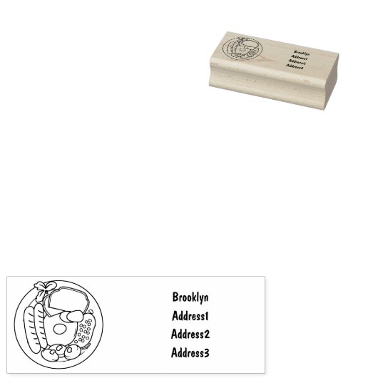 illustratie Engelse ontbijtcartoon Rubberstempel (Gestempeld)